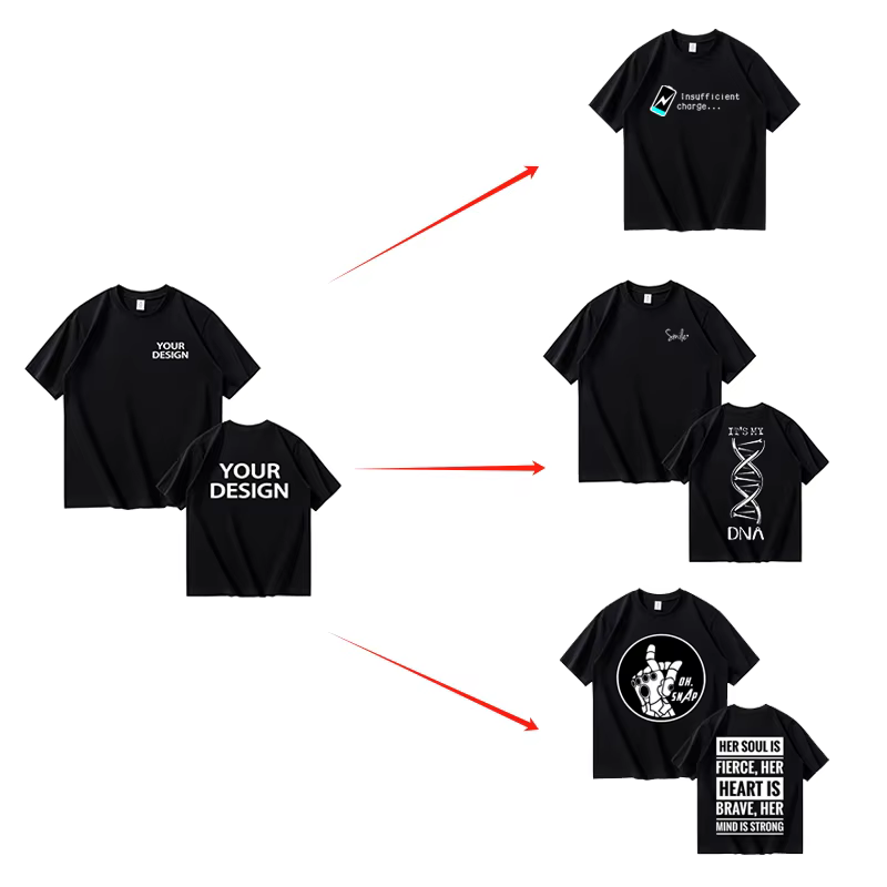 T-shirts en coton pour hommes et femmes
