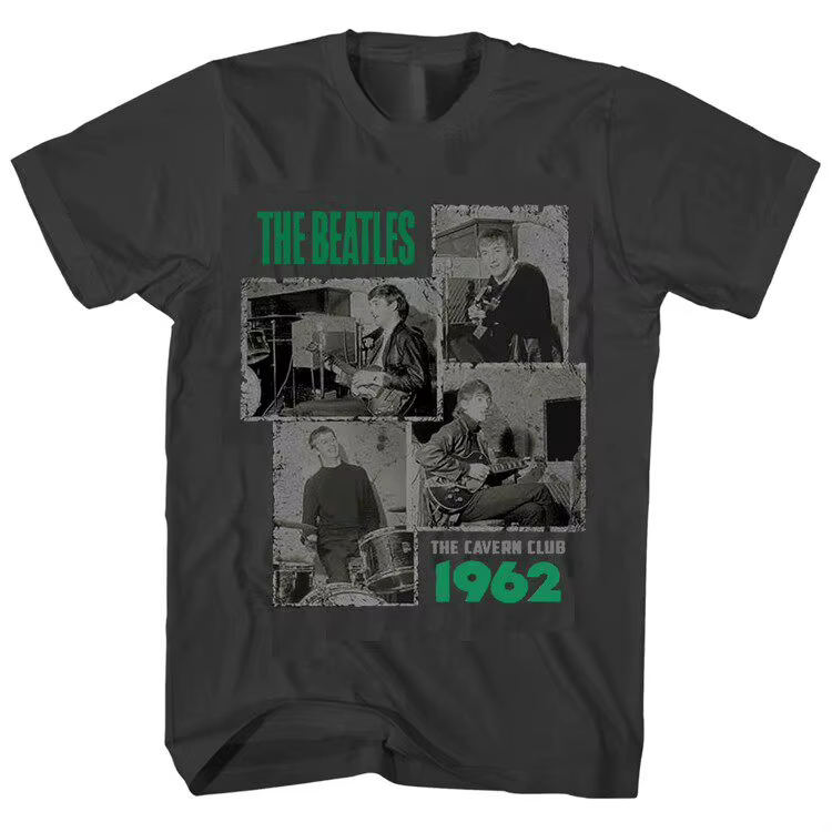 T-shirt décontracté The Beatles 1962 The Cavern Club pour hommes et femmes