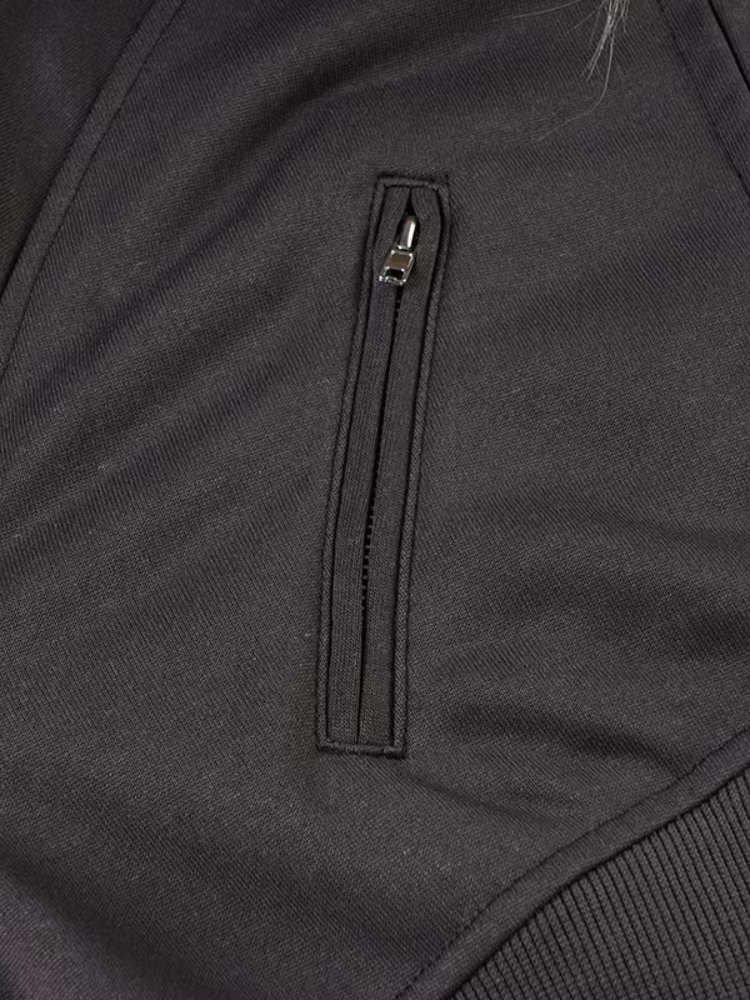 Sweat à capuche en cuir Patchwork pour femme