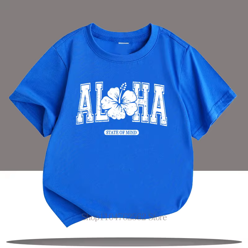 T-shirts pour enfants avec imprimé graphique Aloha