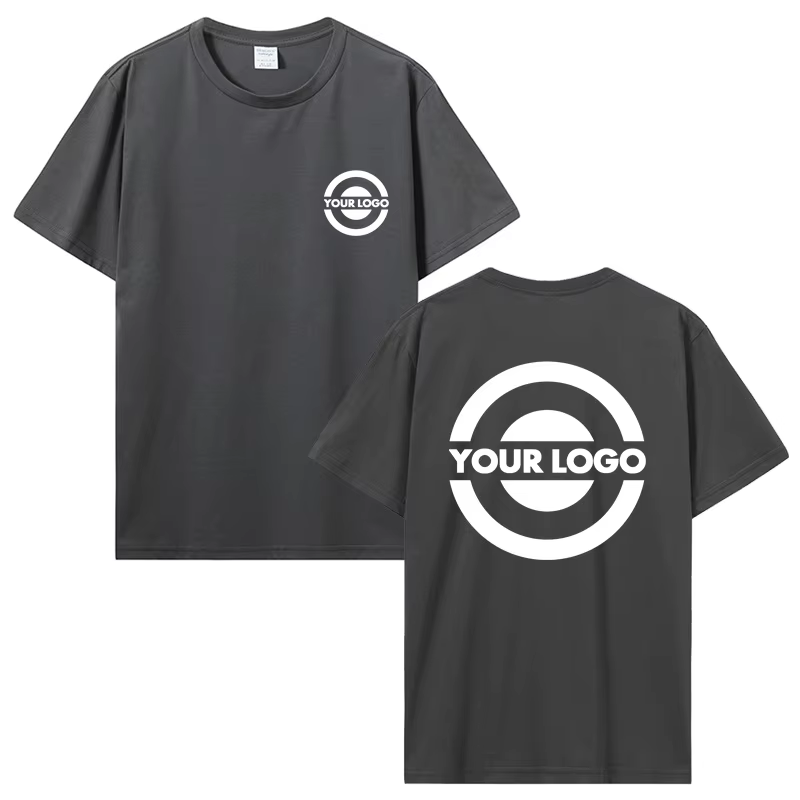 Bricolage votre Photo ou Logo T-shirt imprimé personnalisé femmes hommes été coton