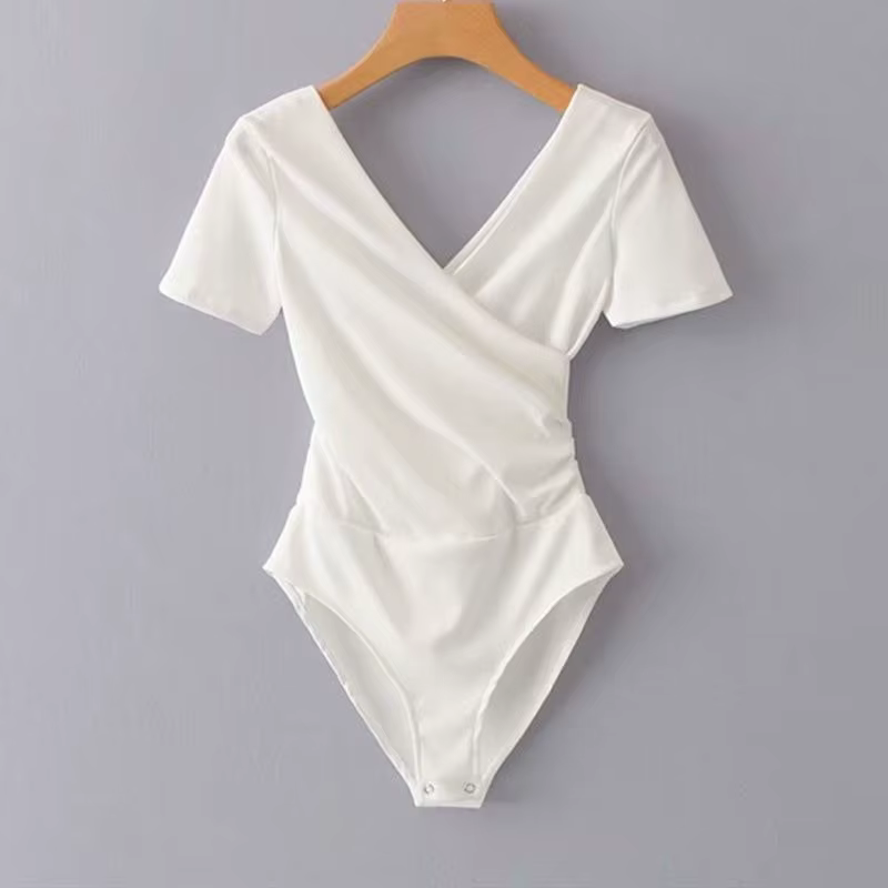 Body Sexy à col en v pour femmes