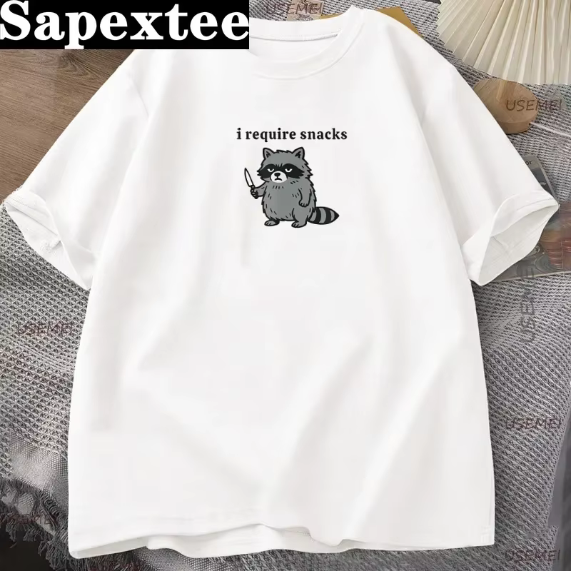 Je rechercher des collations T-Shirt drôle raton laveur hommes femmes
