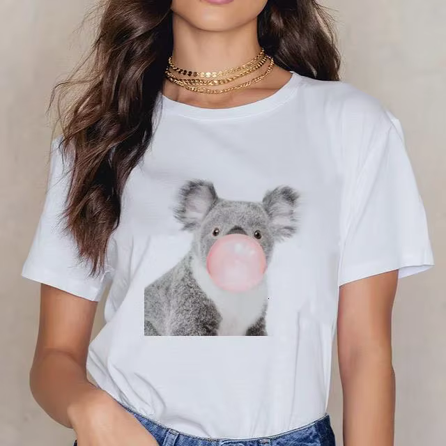 T-shirt pour femme avec imprimé animal kawaii koala