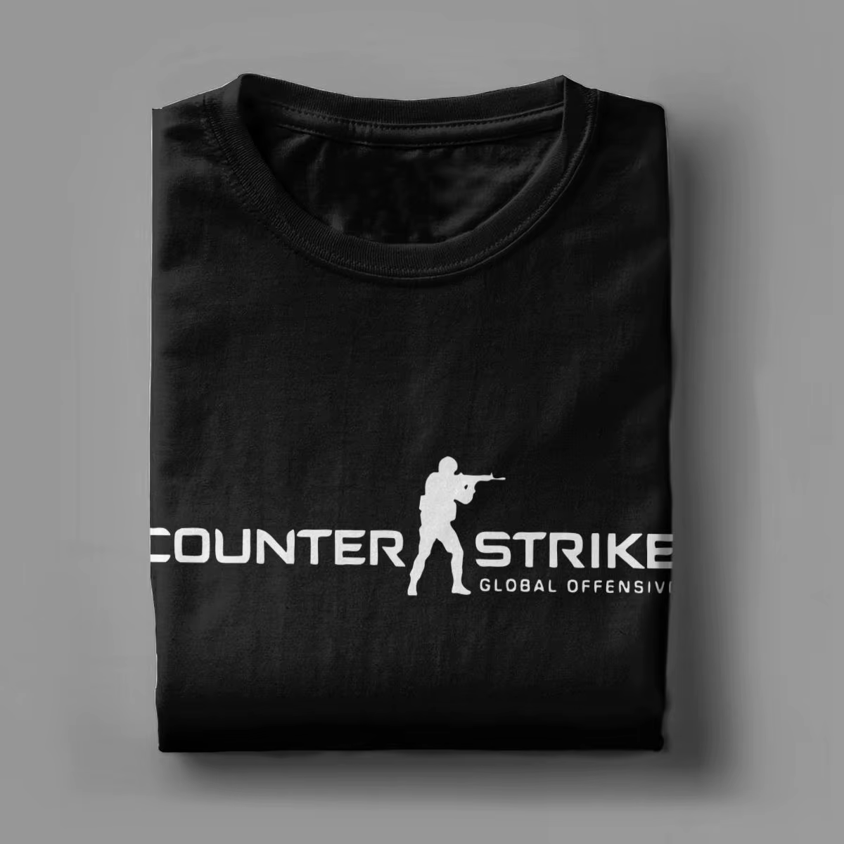 Counter-Strike 2 CS Go T-shirt en coton à manches courtes pour hommes