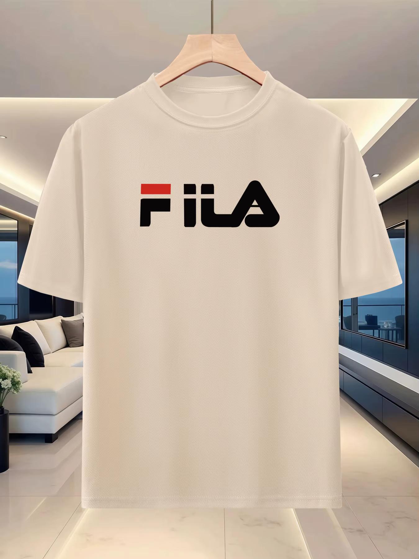 T-shirt d'été pour homme à col rond et manches courtes - Tissu léger et respirant - Sports de plein air