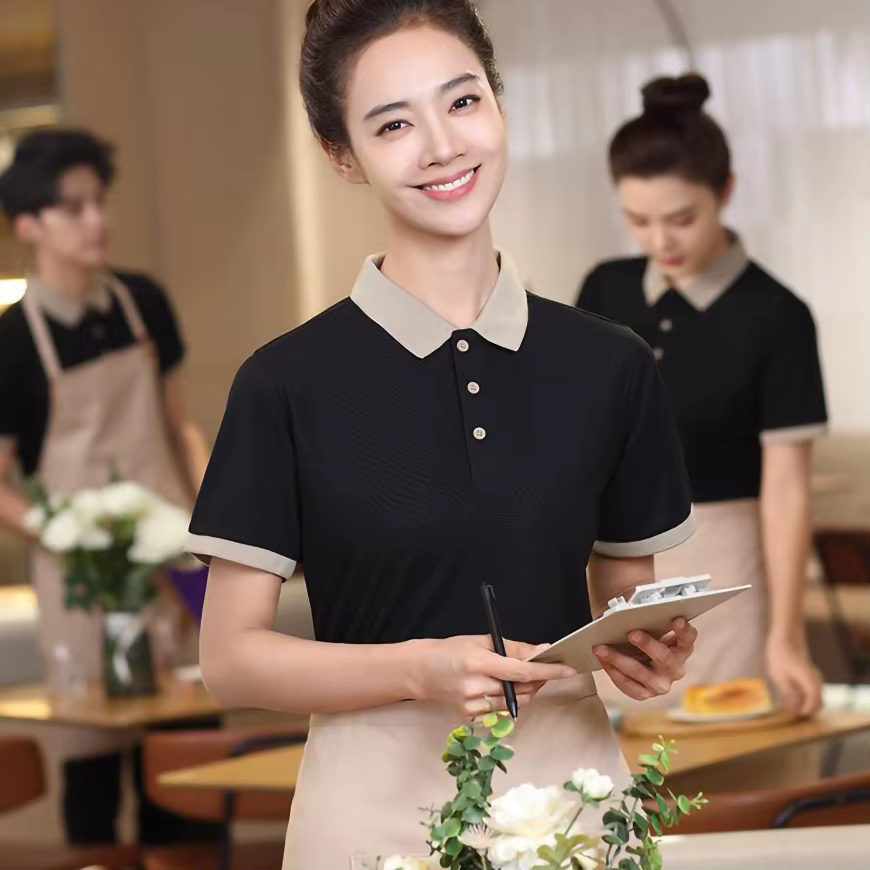 Polos à manches courtes avec logo d'entreprise personnalisé pour femmes