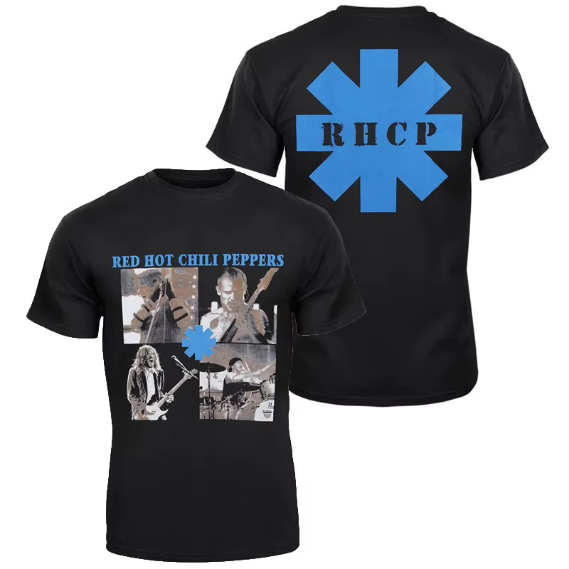 Red Hot Chili Peppers - T-shirt à manches courtes style streetwear américain pour hommes et femmes