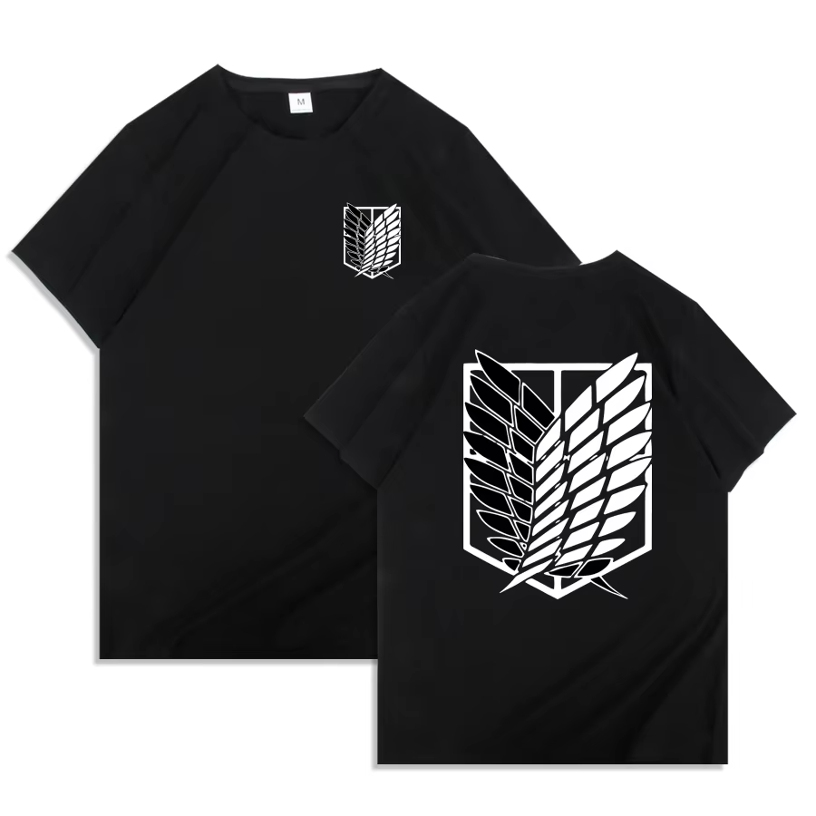 T-shirt Anime japonais hommes attaque sur Titan