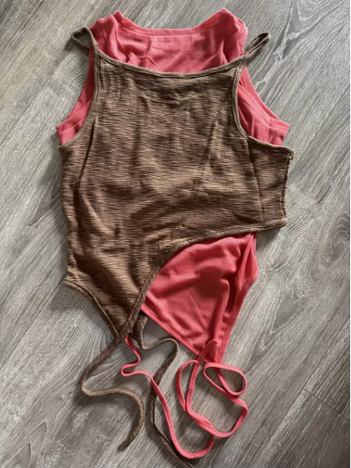 Débardeur gris pour femme