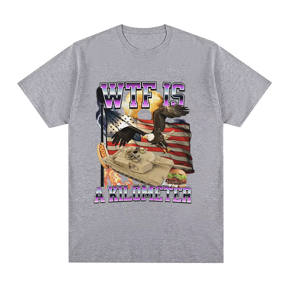 Wtf Is A Kilometer Meme Graphic T-shirt pour homme