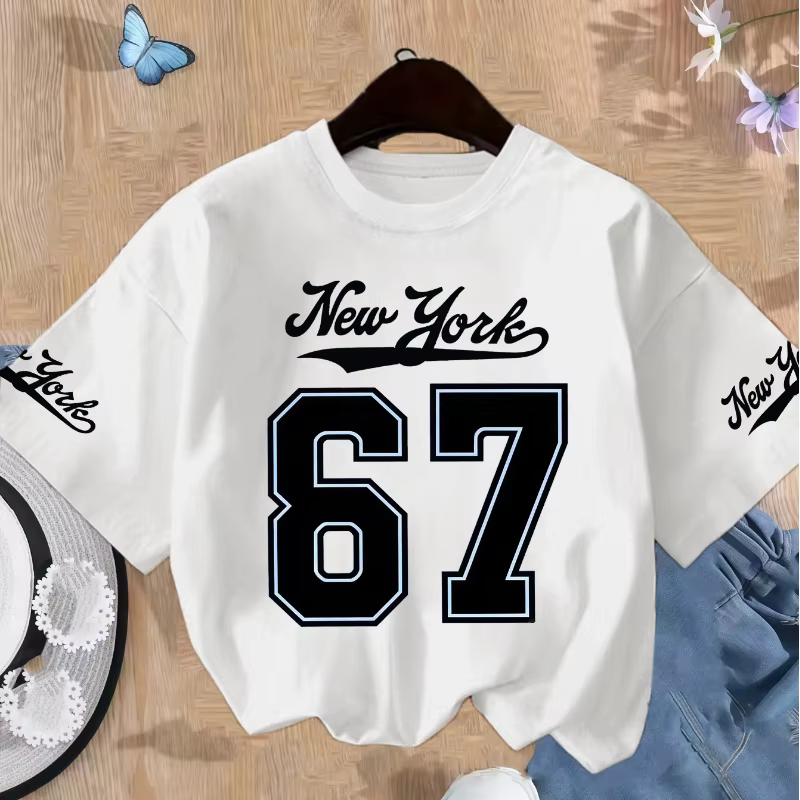 T-shirts pour adolescents New York Six Seven pour garçons et filles