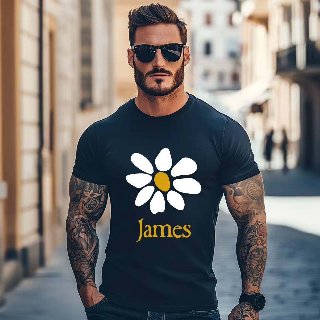 James-T-shirt à manches courtes et col rond pour hommes