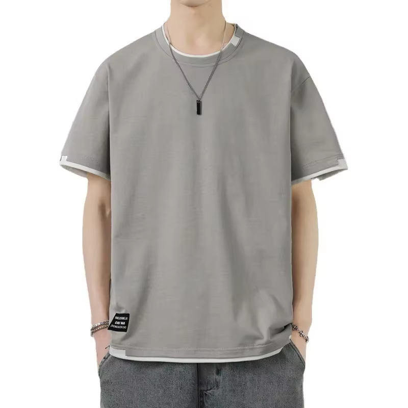 T-shirt décontracté en coton imprimé pour homme – Léger