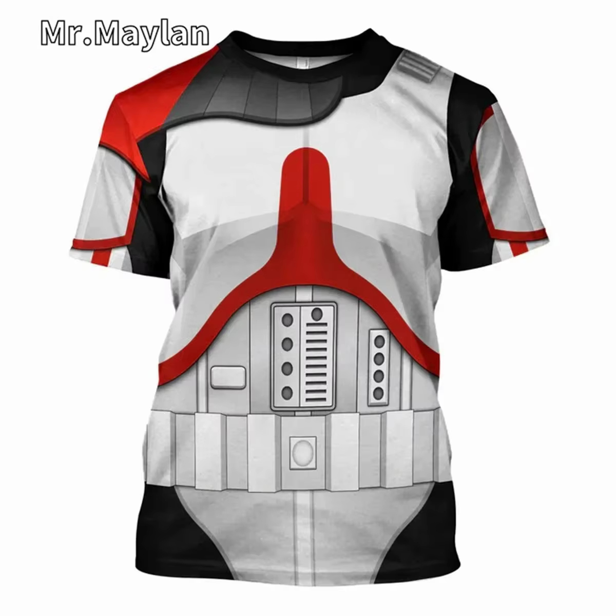 T-shirt à manches courtes pour hommes, imprimé en 3D sur le thème de Darth Vader, respirant, à séchage rapide, pour sport, Cosplay, Street, mode décontractée, vêtements d'été