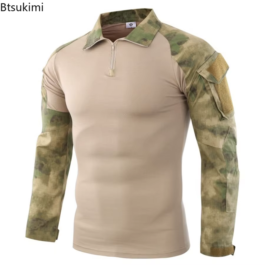 T-shirts de randonnée tactiques en plein air pour hommes