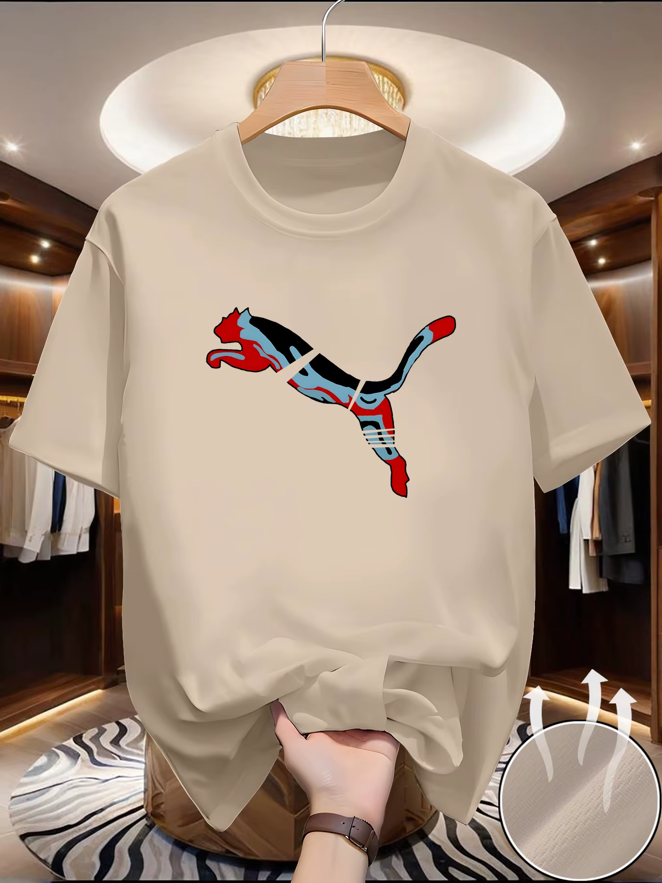 T-shirt d'été en maille à séchage rapide pour hommes