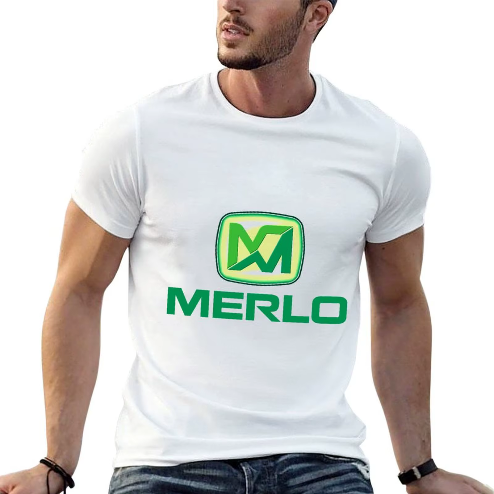 T-shirt avec logo Merlo
