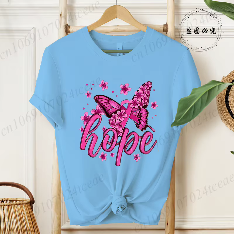 T-shirt pour femme avec imprimé guerrier de la lutte contre le cancer du sein