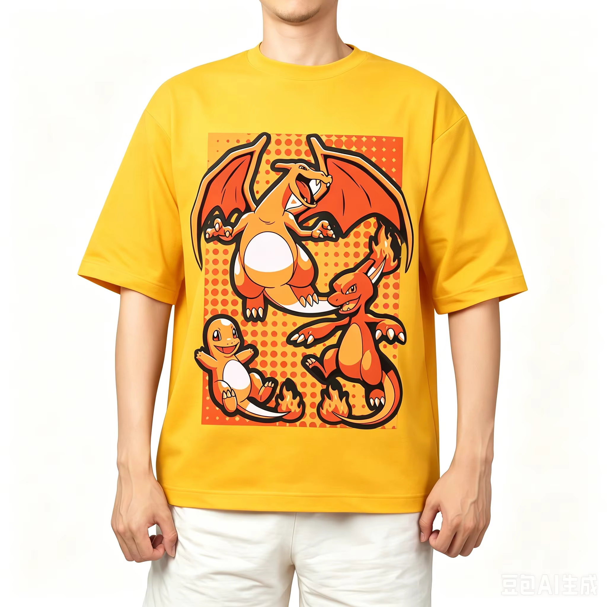 T-shirt en coton Pokémon 2026 pour adultes et enfants