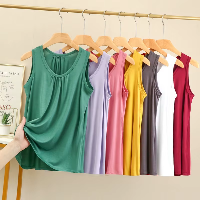 Débardeur grande taille plis amples pour femmes