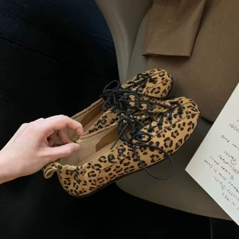 Nouvelles Chaussures Plates Décontractées à Bout Rond pour Femmes 2026 – Style Rétro