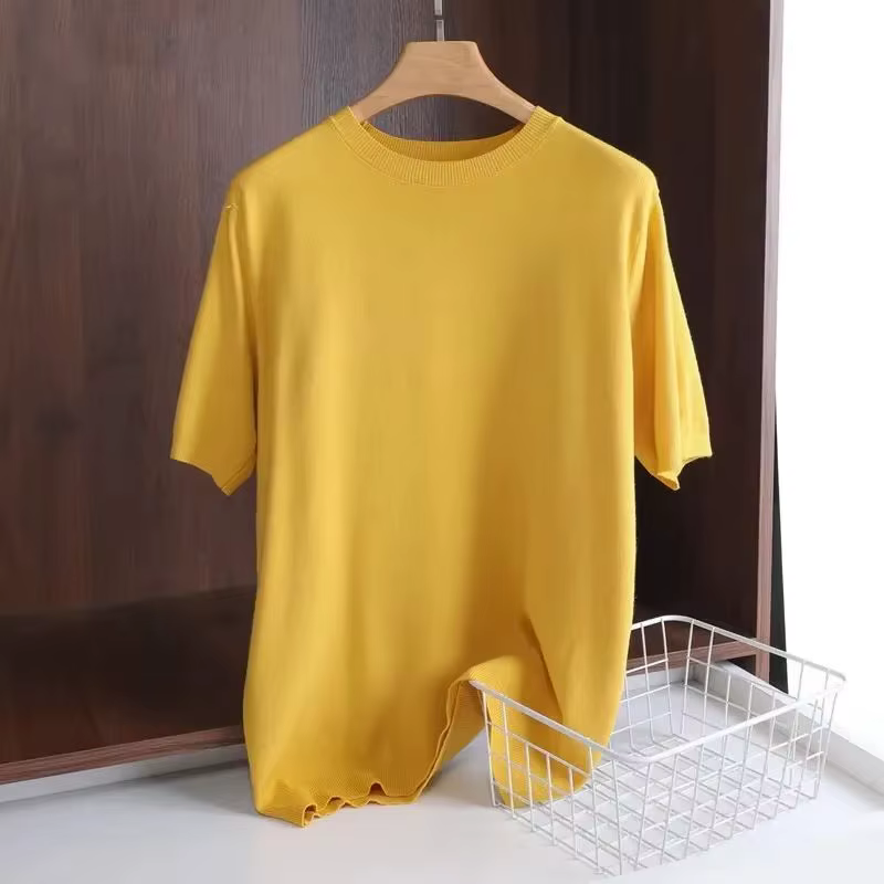 T-shirt en laine mérinos super fine pour hommes