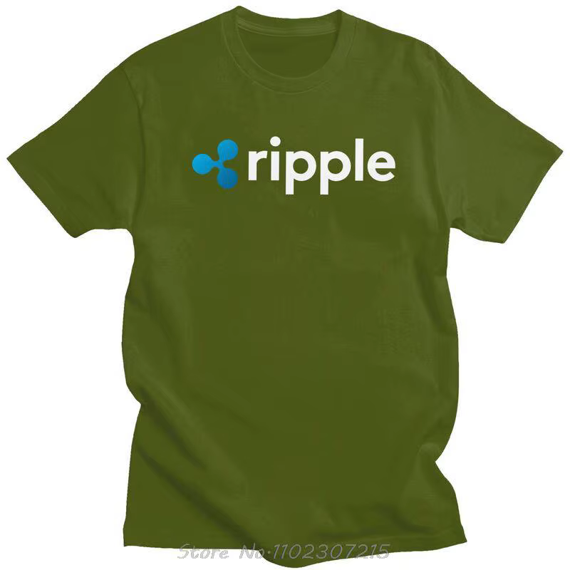Ripple XRP Logo t-shirts hommes coton doux T-shirt hauts Bitcoin Crypto crypto-monnaie