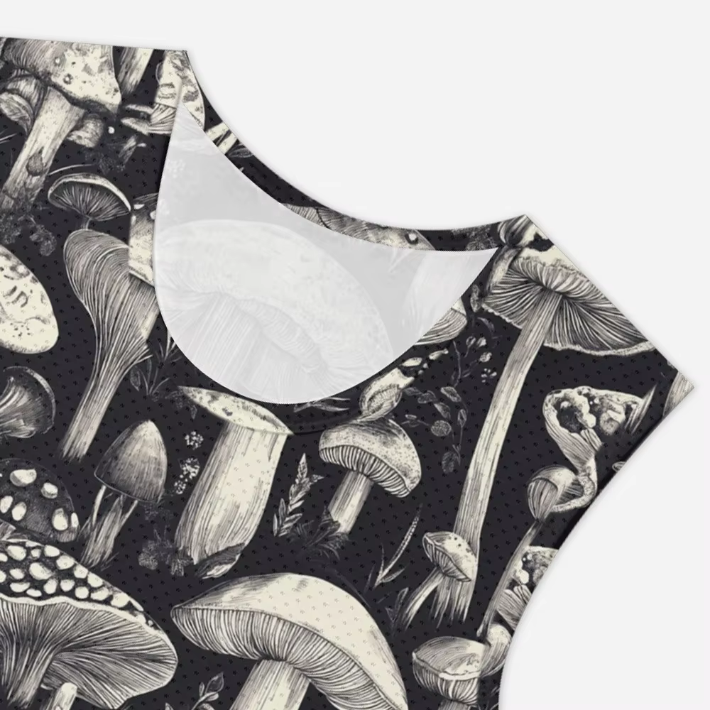 Hommes gilets rétro à la mode crâne néon psychédélique champignons imprimé respirant Fitness débardeur Streetwear sport vêtements surdimensionnés