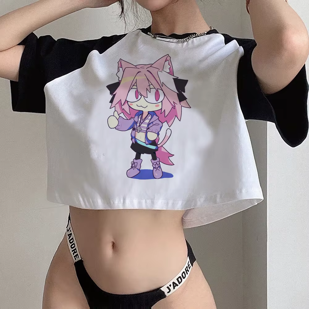 Femboy esthétique fée grunge gothique crop top fille Kawaii vintage