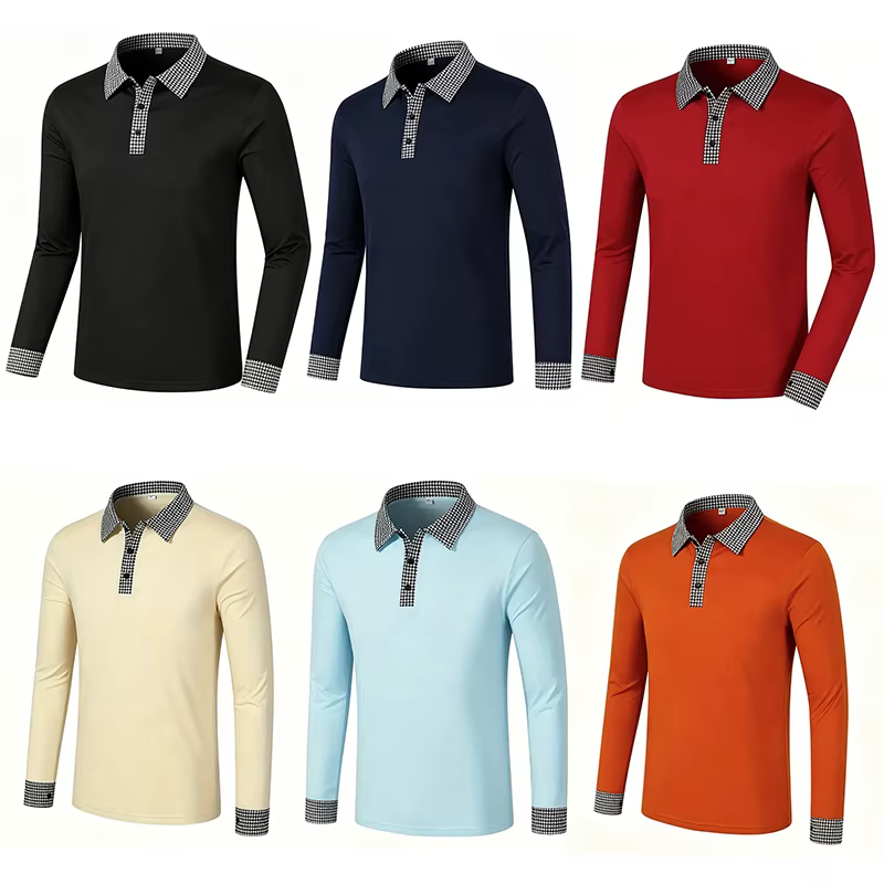 Polo à manches longues pour homme