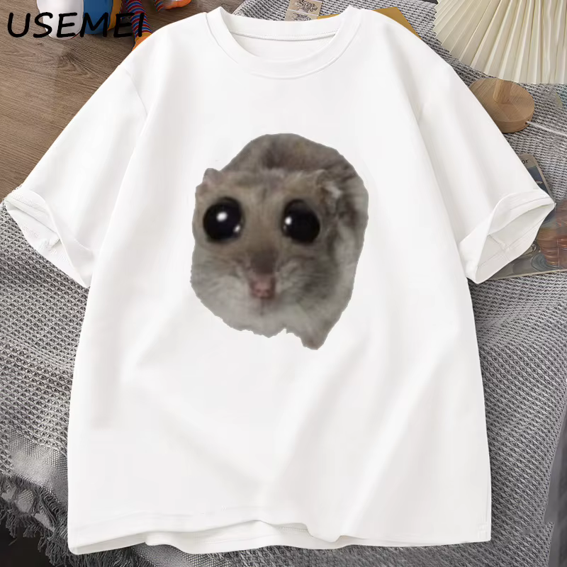 Hamster triste T-shirt drôle mignon chat