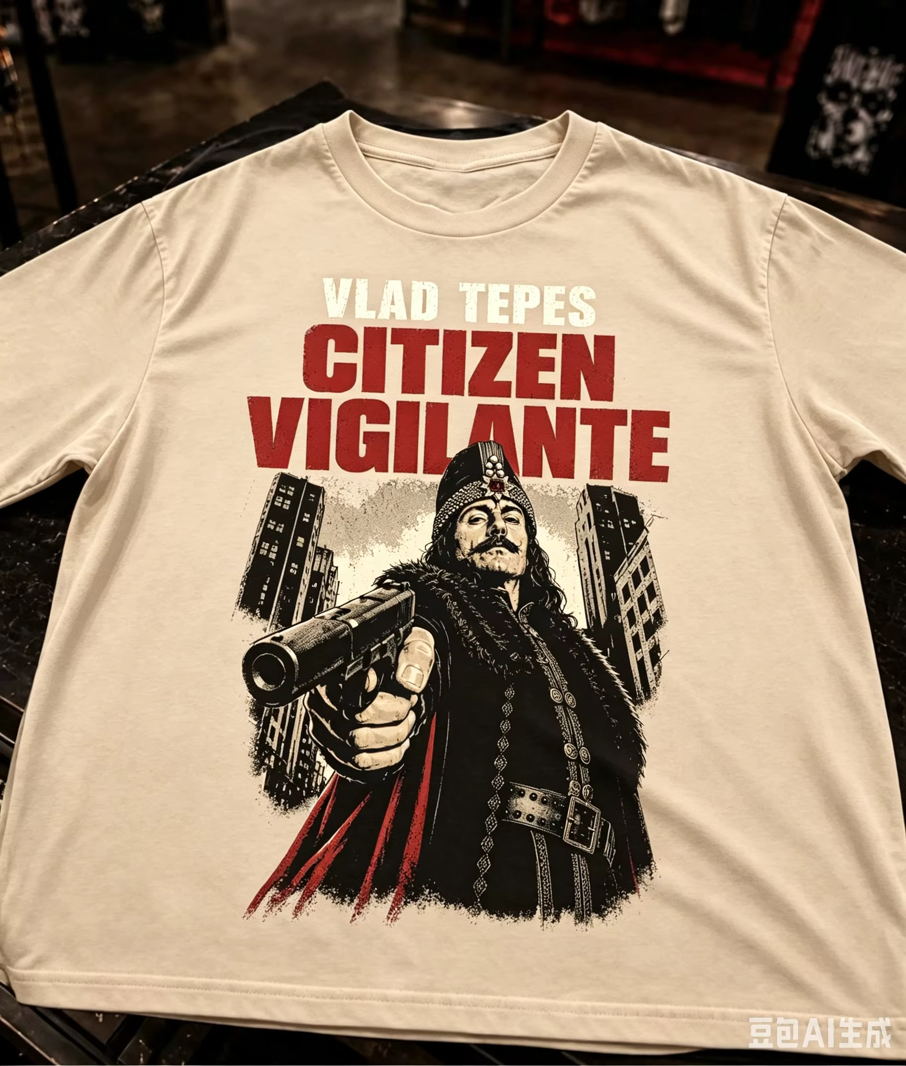 T-shirt graphique Citizen Vigilante avec affiche de film