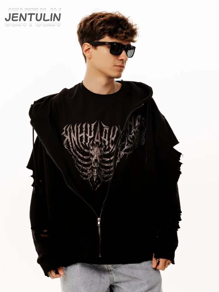 T-shirt Homme Oversize Streetwear Harajuku 5opka « Неудачник » Imprimé Graphique Rétro Hip Hop Esthétique Goth Y2K Manches Courtes