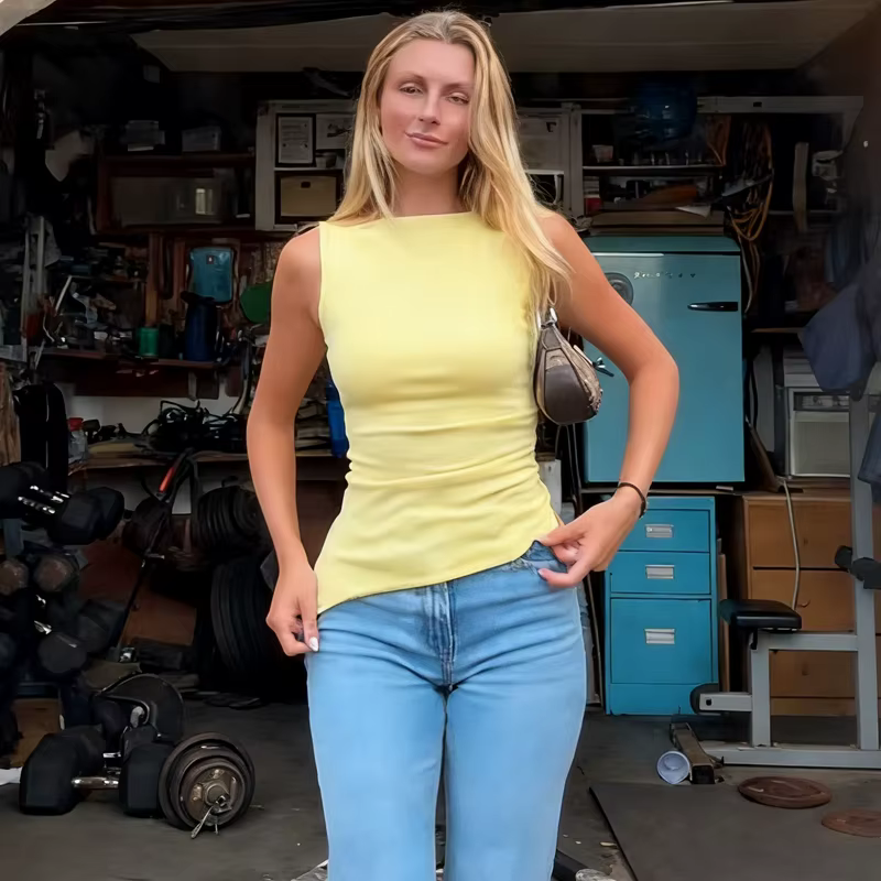 T-shirt pour femme, jaune