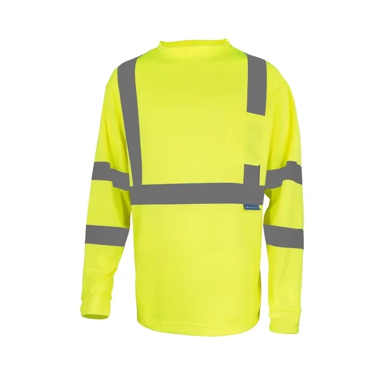 T-shirt réfléchissant, vêtements de travail de sécurité réfléchissants haute visibilité pour hommes