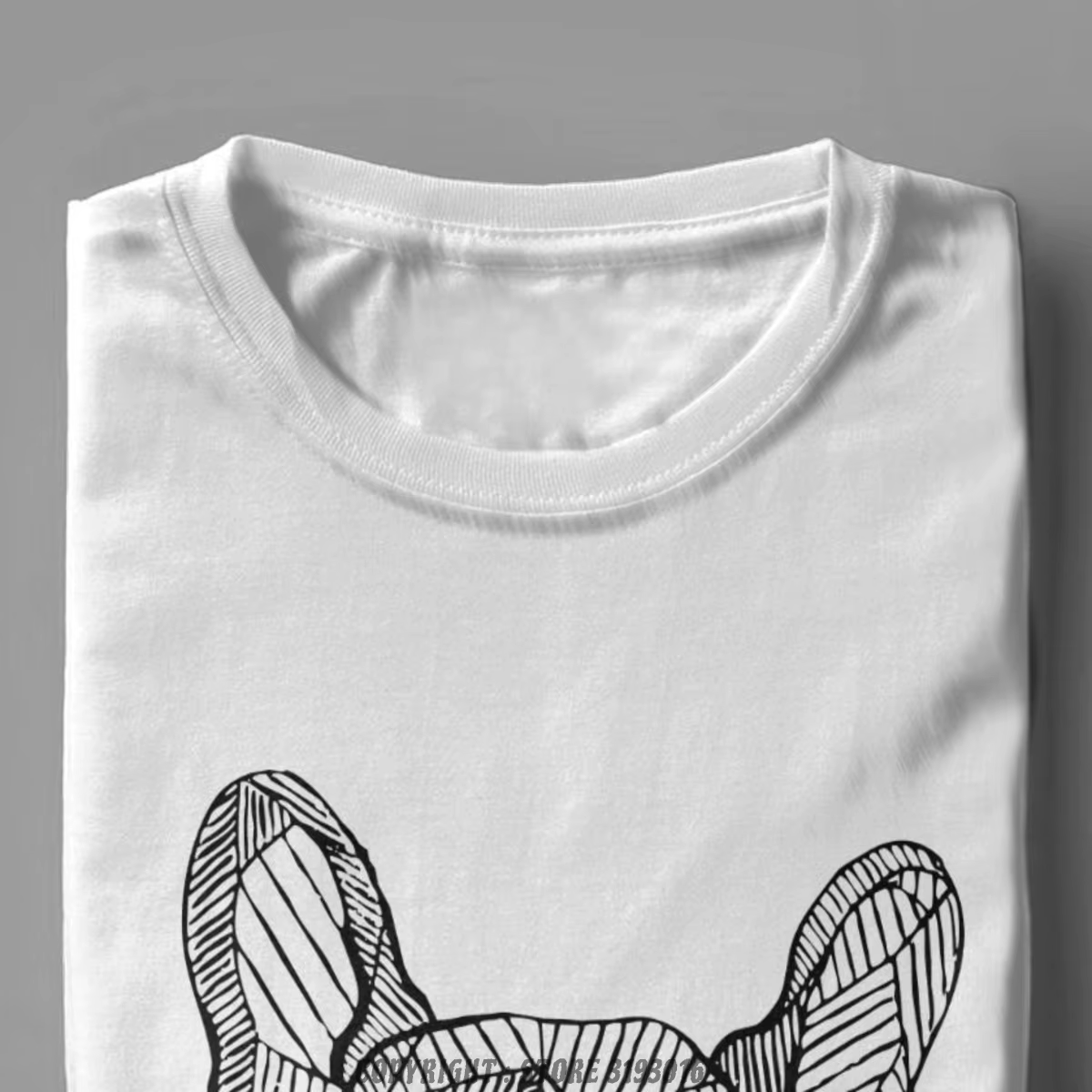 T-shirt vintage à col rond pour homme