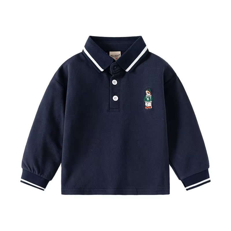 Polos à manches longues pour garçons