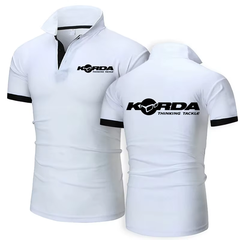 Korda inspiré hommage polos pêche à la ligne Camping revers t-shirts classique