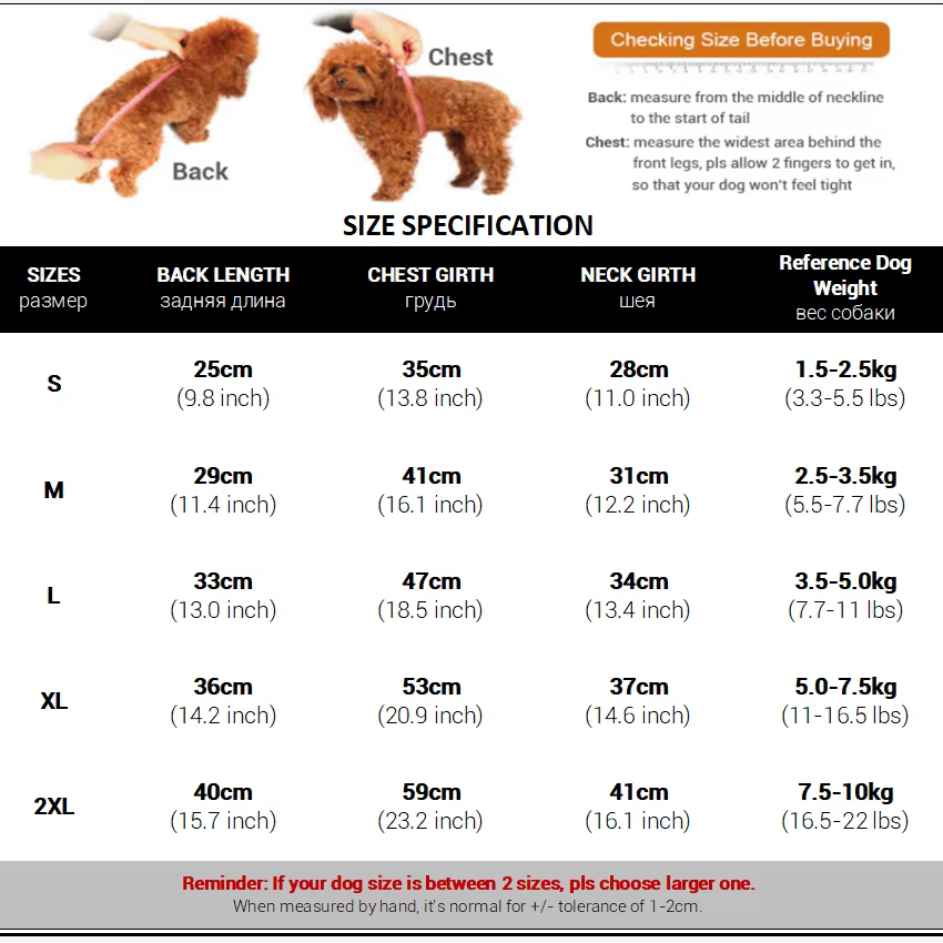 Pyjama pour petits chiens