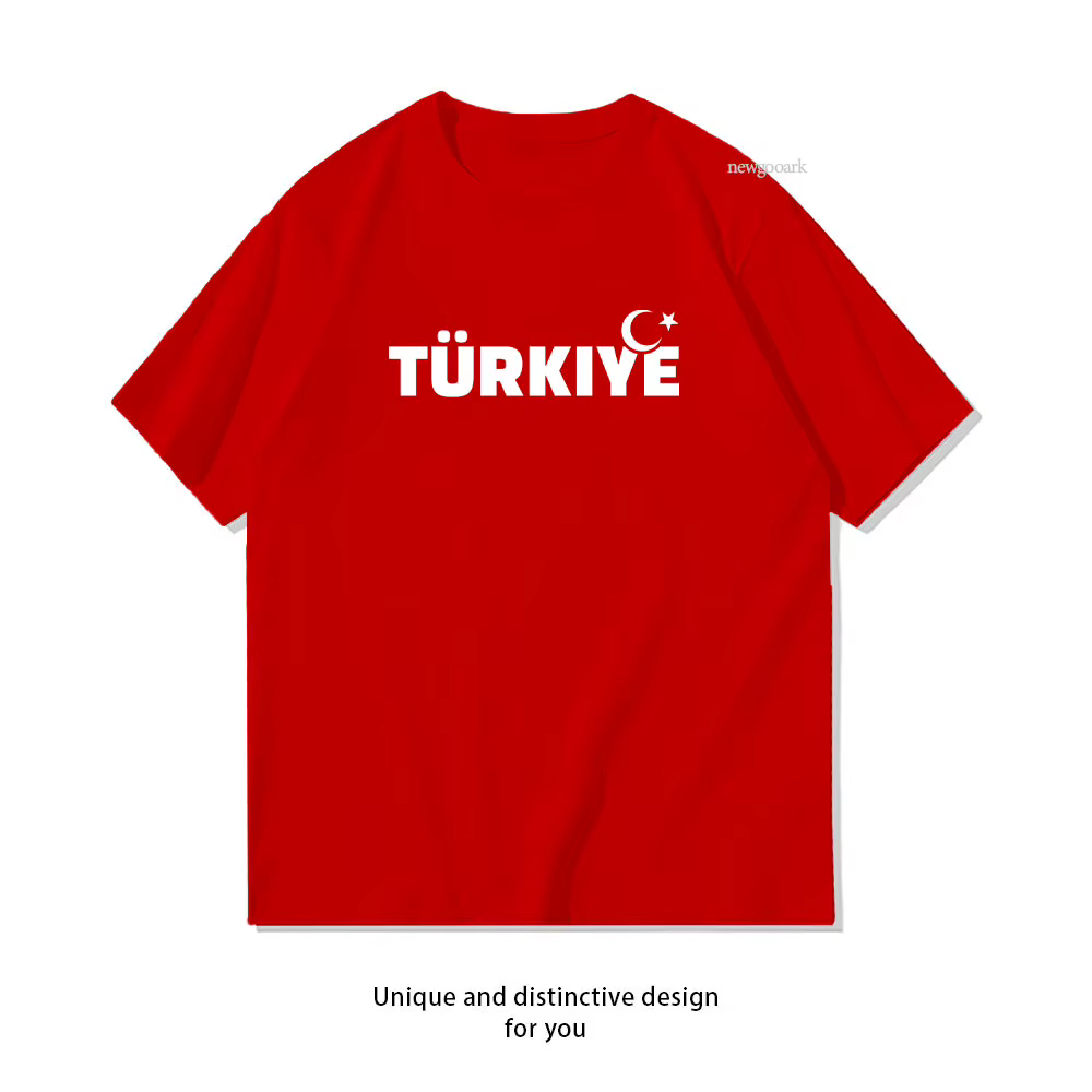 T-shirt classique Turquie pour femme et homme