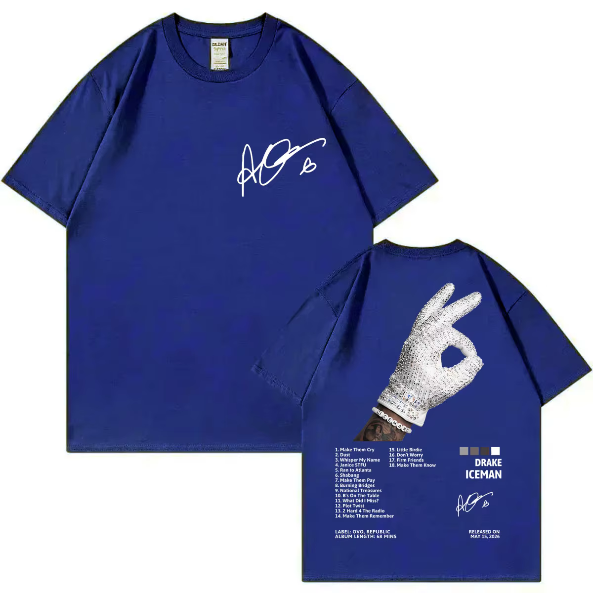 T-shirt de l'album Iceman du rappeur Drake