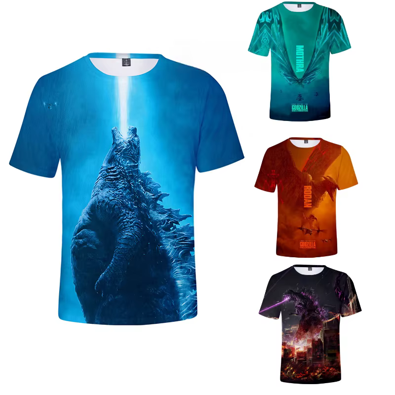 Godzilla Anime t-shirt roi des monstres enfants adulte Gojira été à manches courtes haut Sports de plein air loisirs vêtements cadeaux