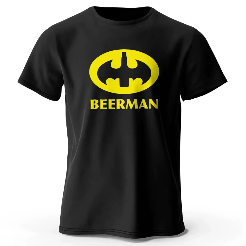 T-shirt imprimé Beer Man pour hommes