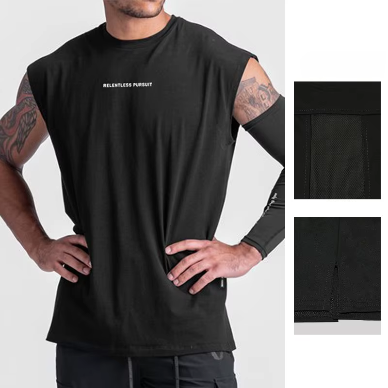 Débardeur coupe musculaire pour hommes, chemises de gymnastique respirantes à séchage rapide, vêtements de sport, course à pied, plage, entraînement, musculation, été