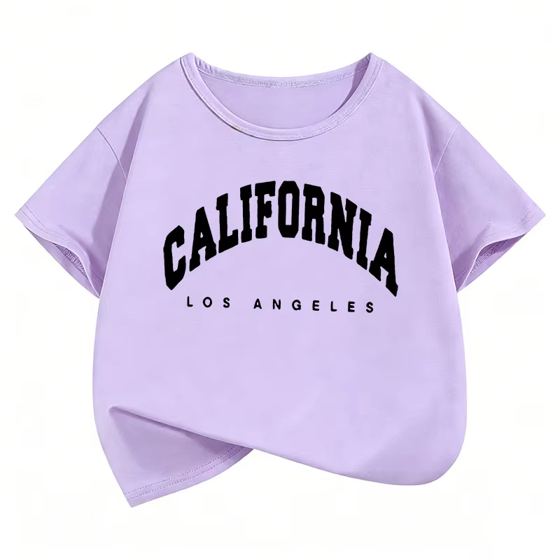 T-shirts imprimés avec la lettre California Los Angeles