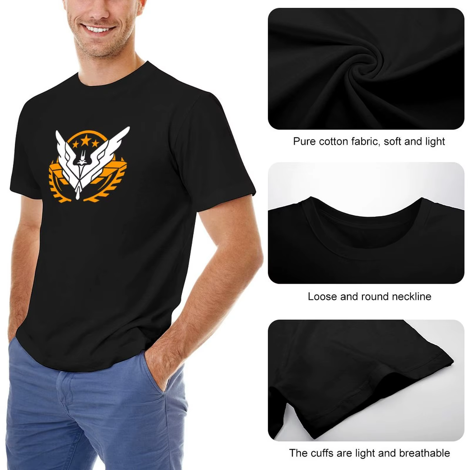 T-shirt col rond homme