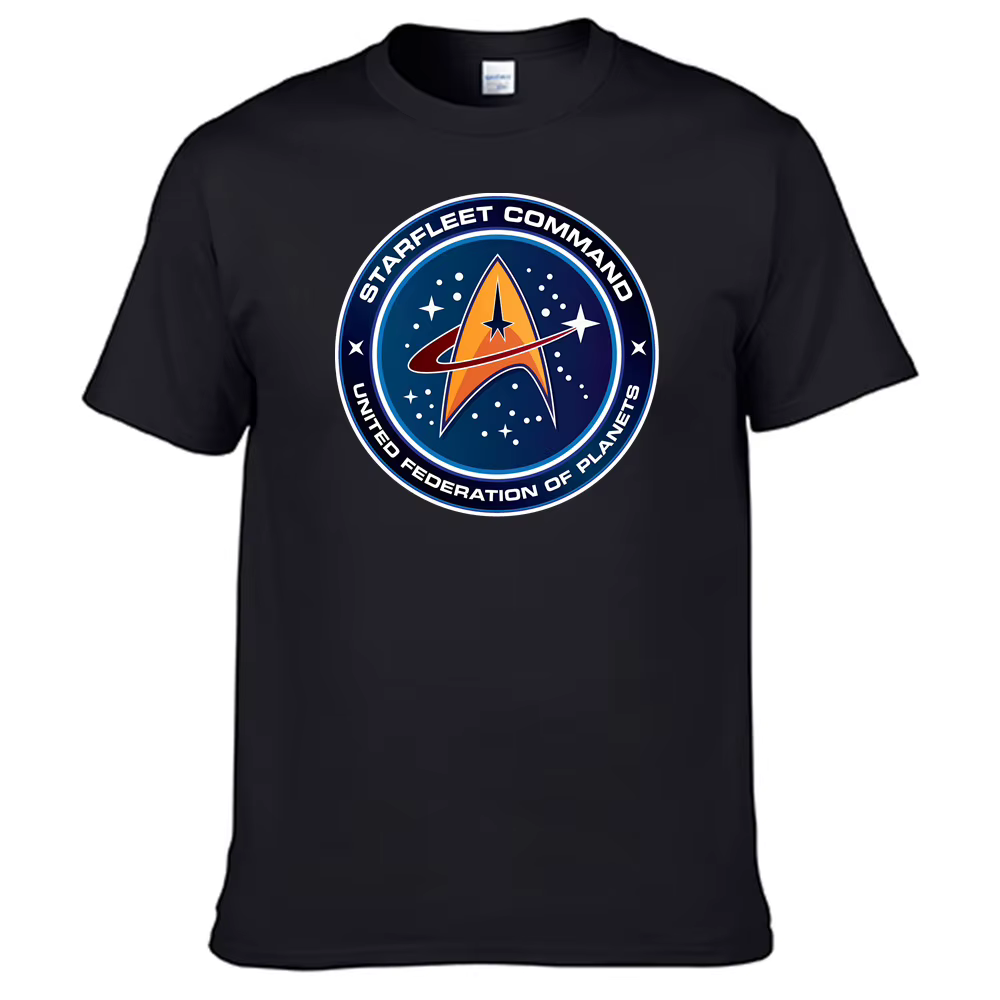 T-shirt étoiles Treks pour hommes, 100% coton