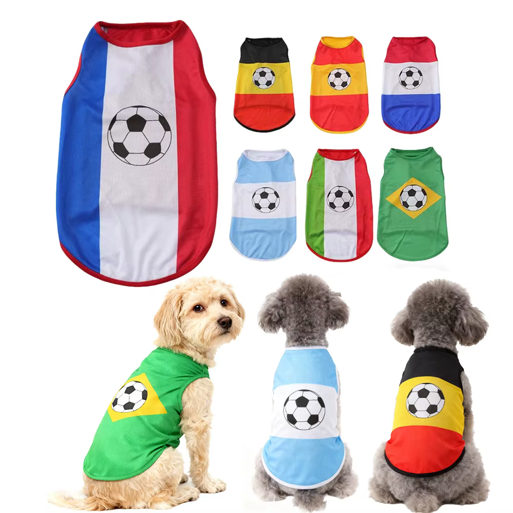 Débardeur pour chien motif équipe de football
