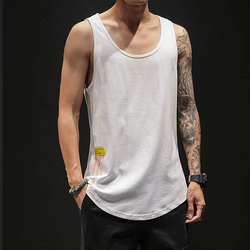 Débardeur de sport 100 % coton pour homme